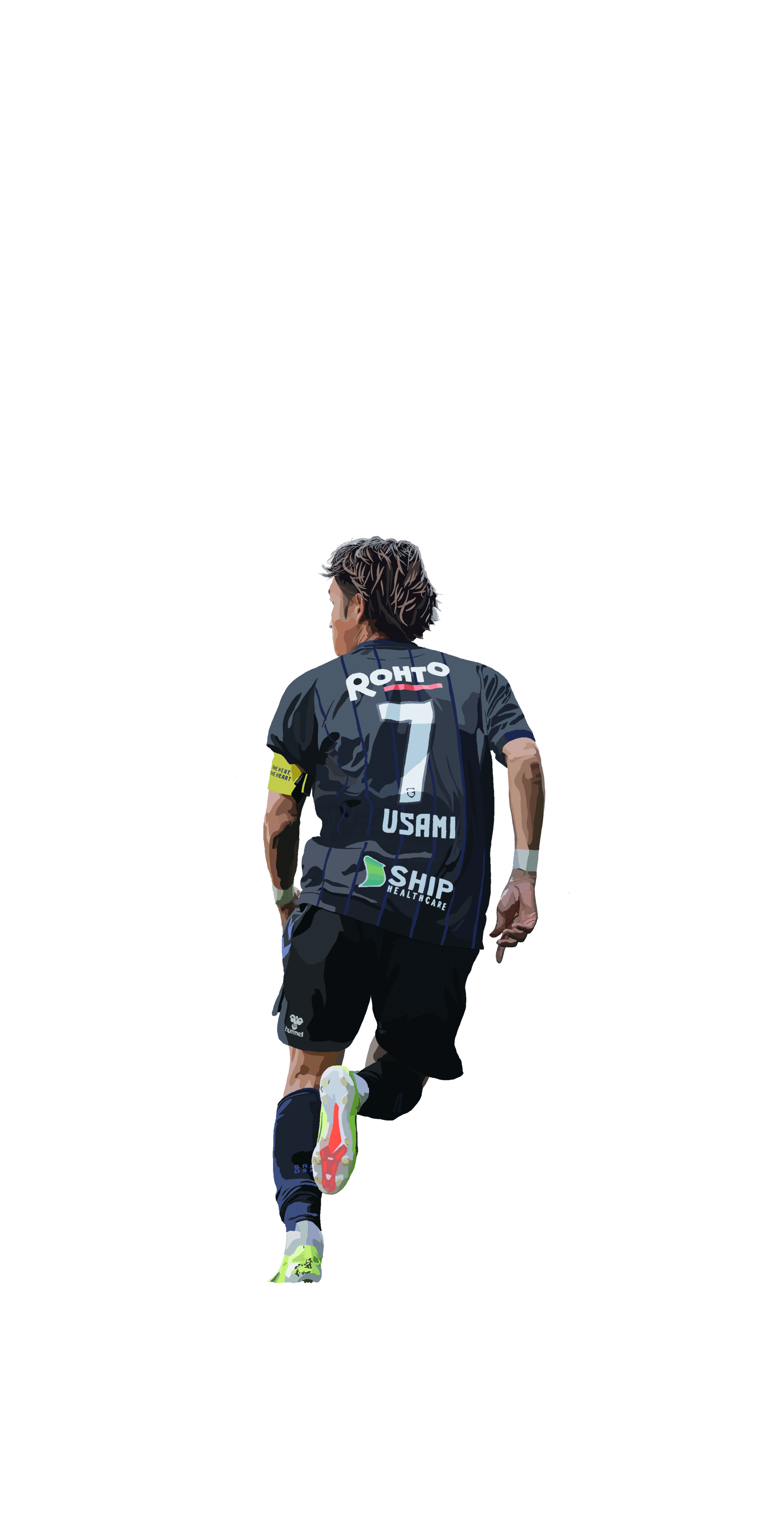 ガンバ大阪】宇佐美貴史イラスト｜442 /よんよんに。