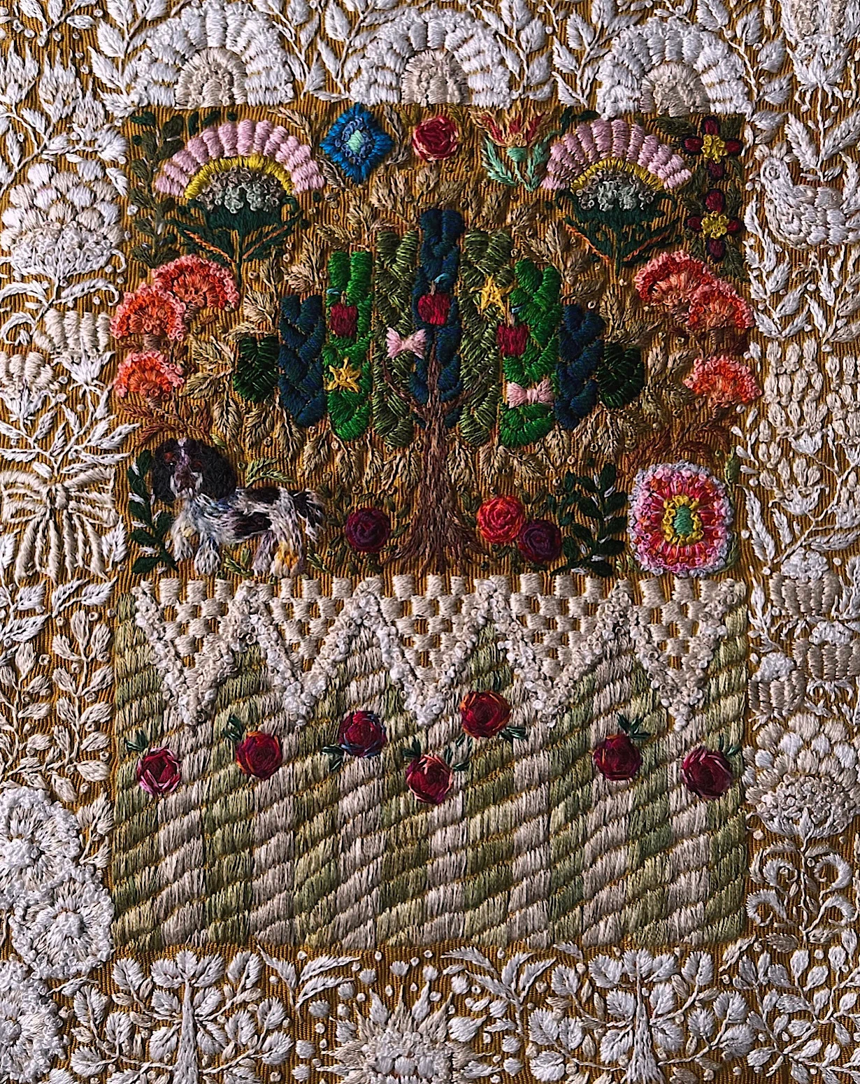 ヤナセレイ Reiyanase yanaserei 刺繍 がま口 新品未使用 yanase rei ＊9日・10日のみ（MAP59） | 紙博 & 布博 in 京都（布博