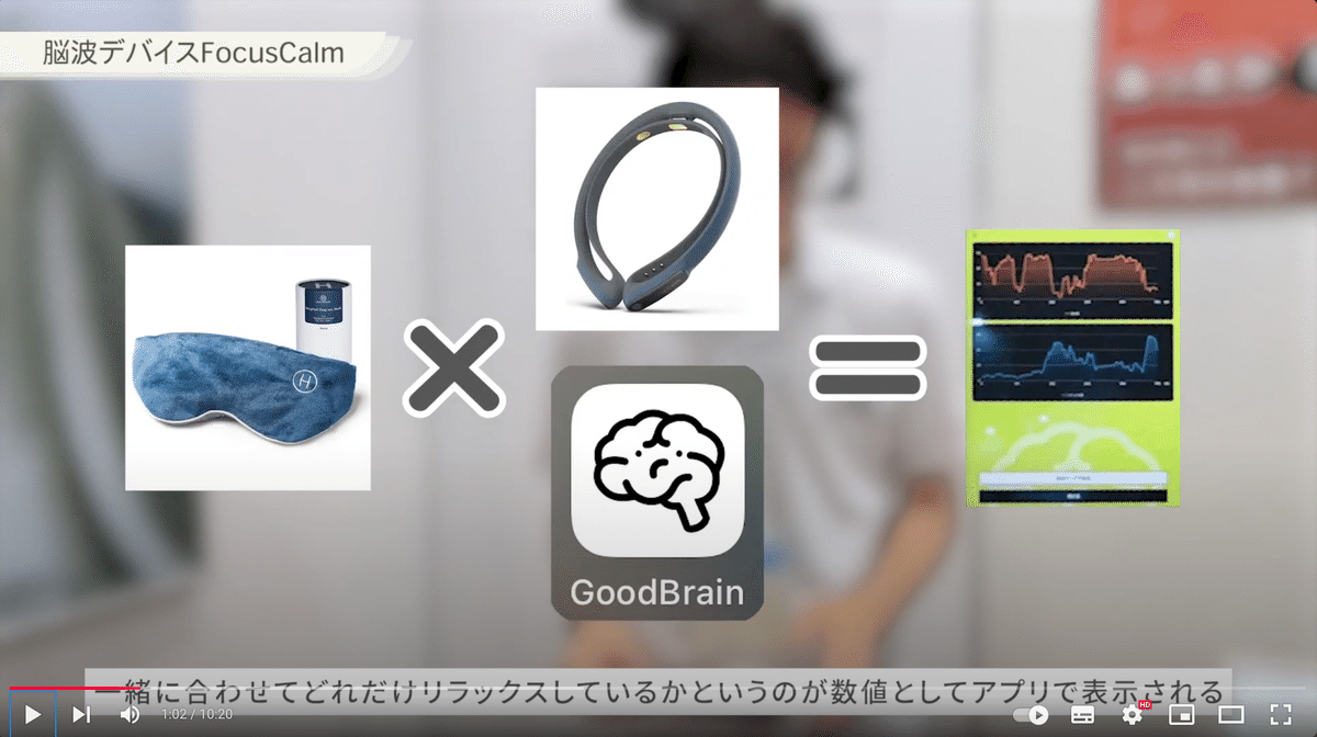 仮眠専門ブランドHIRUNEGAO様の展示会にてFocusCalmをご利用いただき