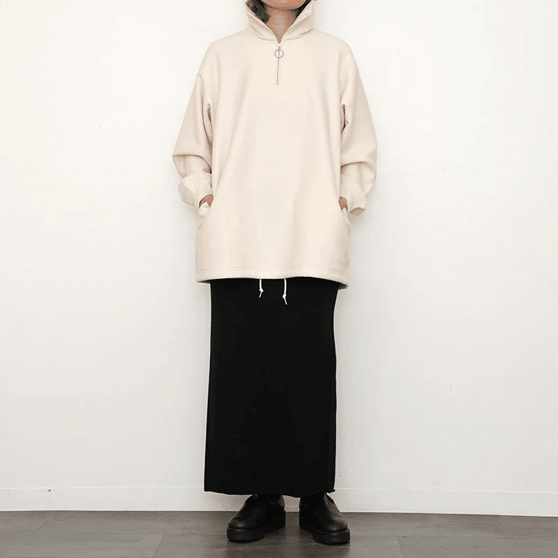 フィーニー pheeny⭐︎athleticfleece half zip P/O Athletic fleece half zip P/O short-アスレチックフリース