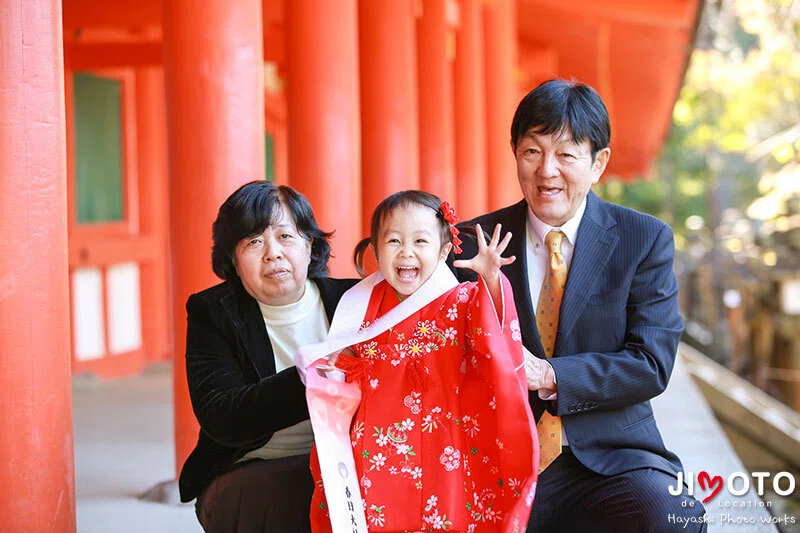 春日大社の七五三出張撮影