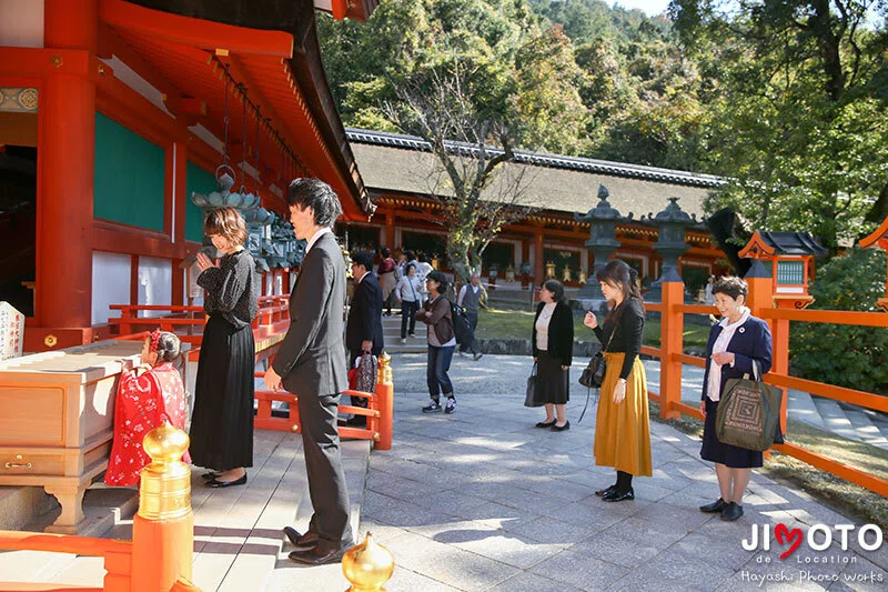 春日大社の七五三出張撮影