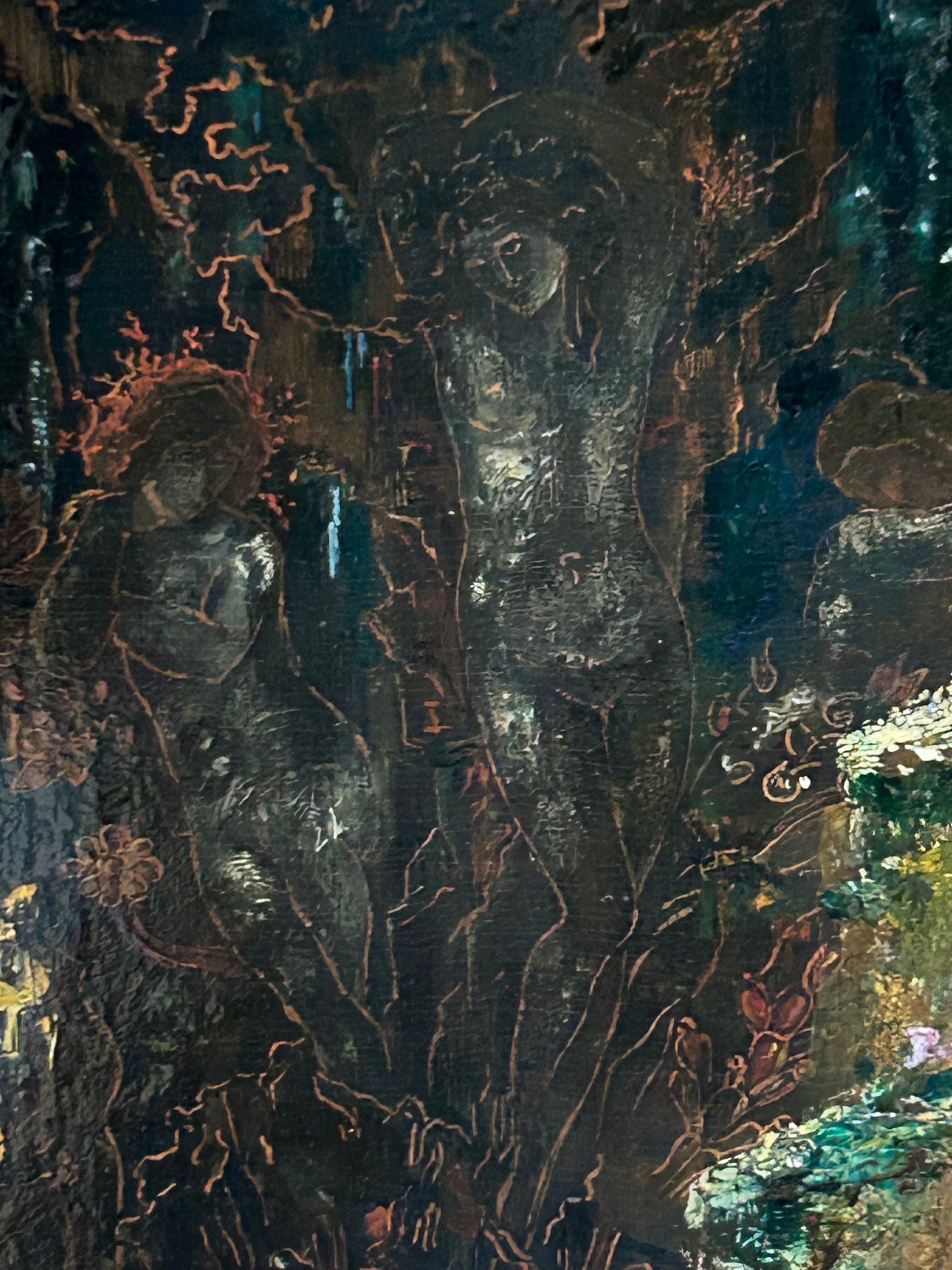 ○瞳の中の妖精たち　　絵画原画 水彩画の妖精の絵画、水彩画、妖精のプリント、妖精の絵画、妖精