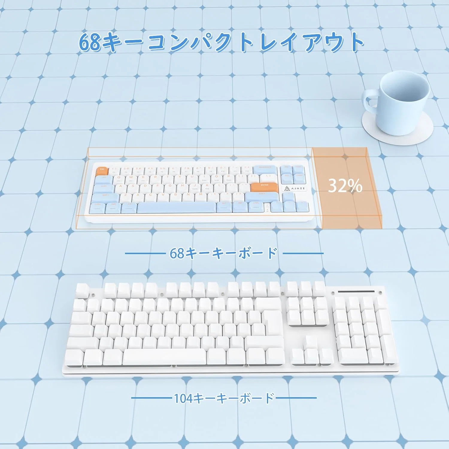 nuphy Air60が欲しいけど高すぎるからALAZZ AKL680を買ってみたハナシ