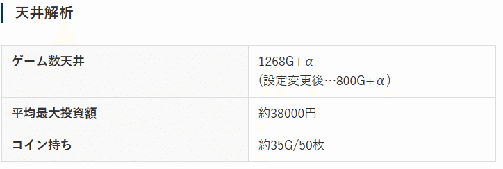 北斗期待値の天井解析