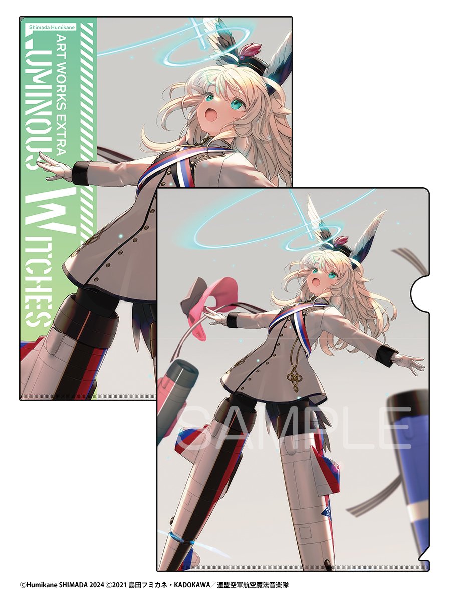 ルミナスウィッチーズ 描き下ろし複製原画 連盟空軍航空魔法音楽隊 ルミナスウィッチーズ