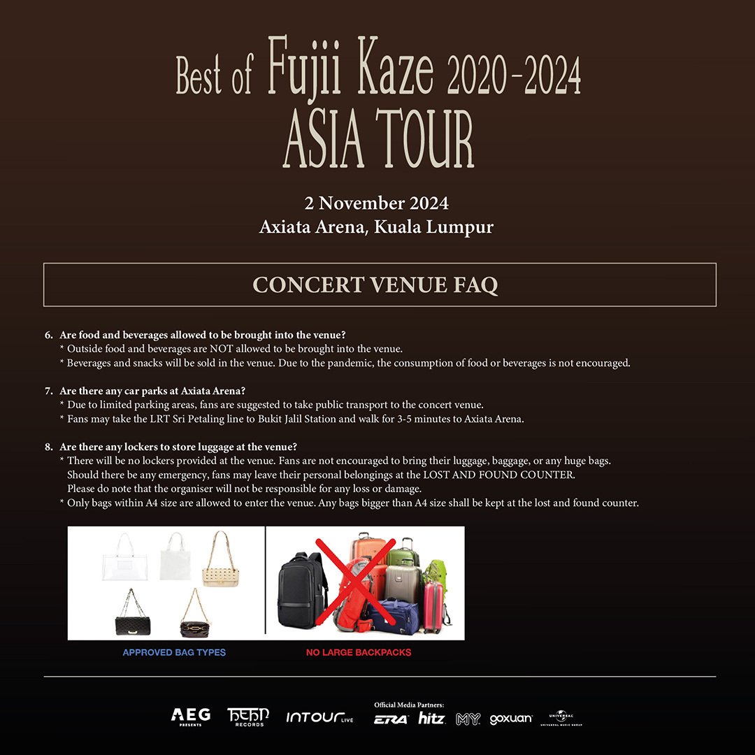 藤井風 2024 Asia Tour 物販等メモ｜shiro
