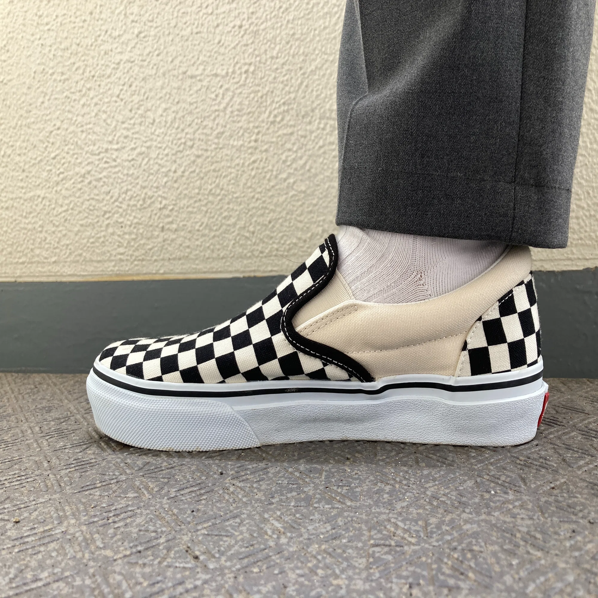 購入記録】VANS クラシック スリッポン チェッカーフラッグ柄 
