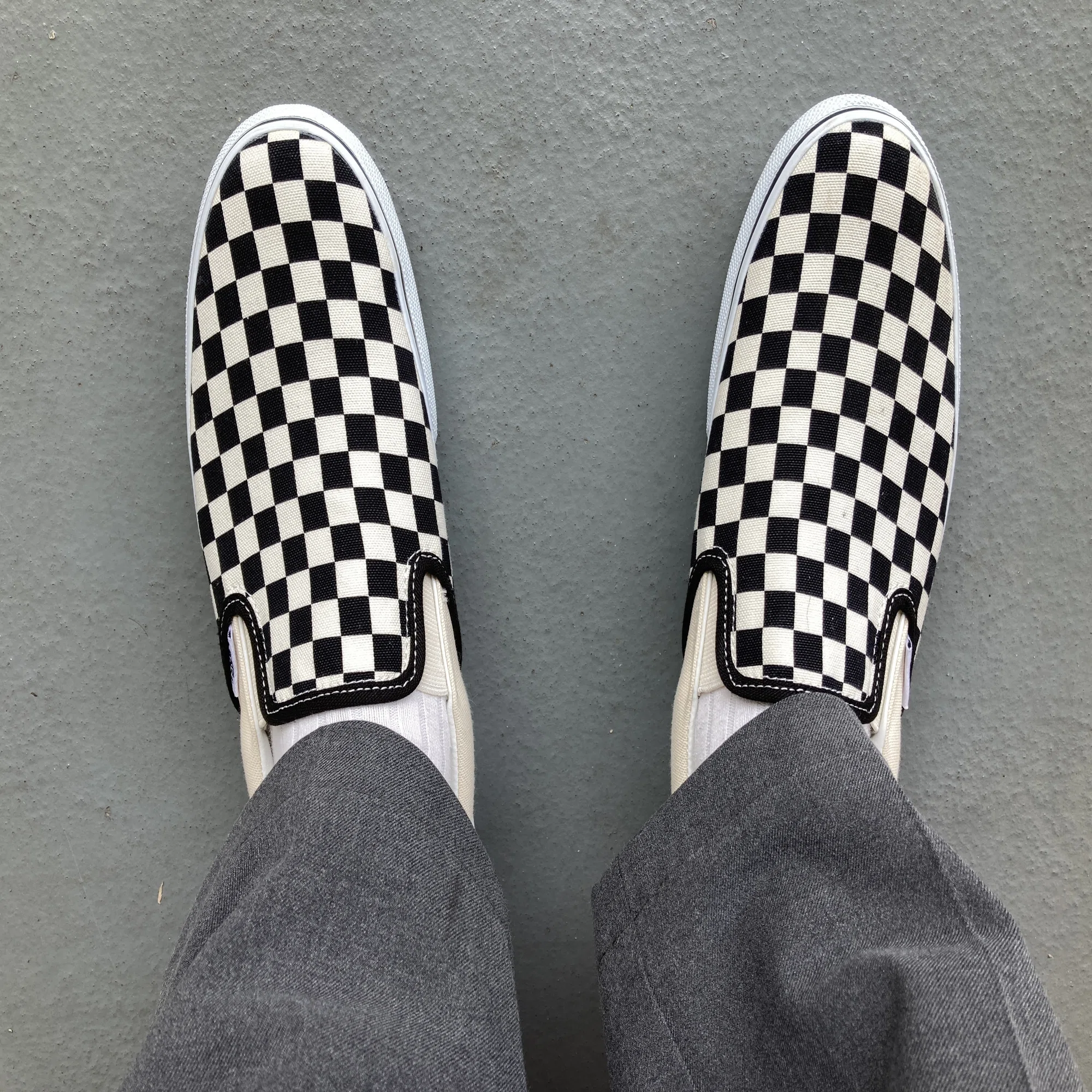 購入記録】VANS クラシック スリッポン チェッカーフラッグ柄 