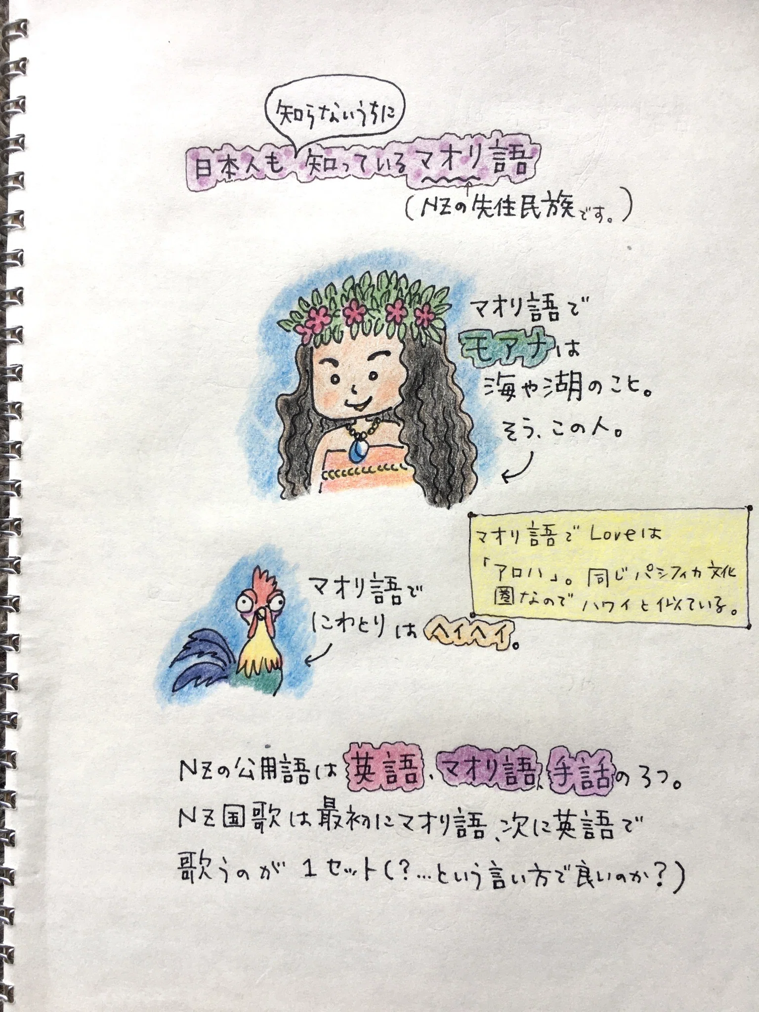 【中古本】日本語-マオリ語 マオリ語-日本語 辞典 マオリ語の響き懐かし羊雲｜ほしのあお