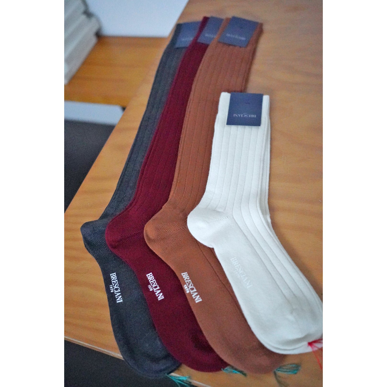 BRESCIANI(ブレッシアーニ) WOOL/CASHMERE RIBBED SOCKS 暖かい