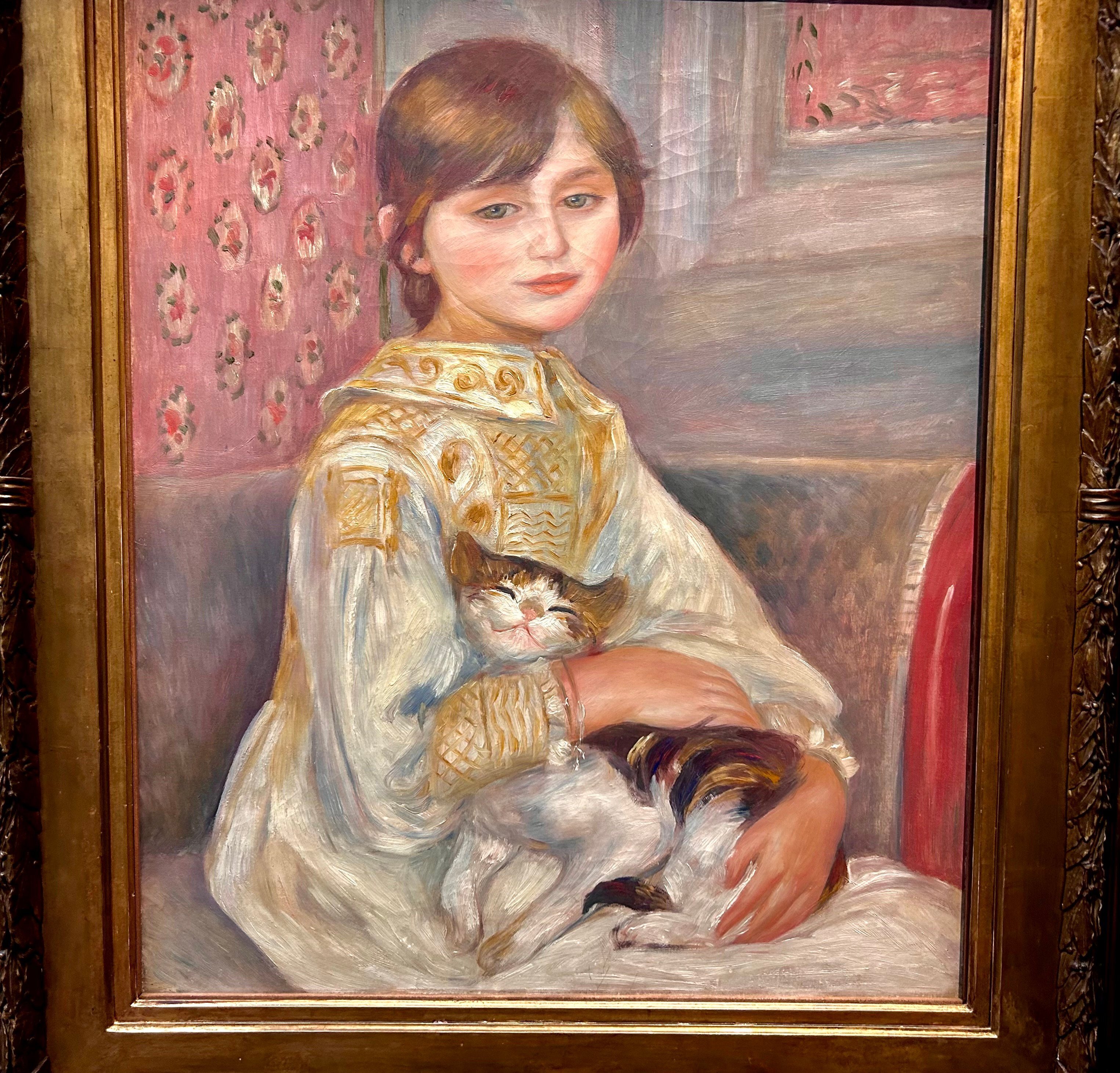 ピエール・オーギュスト・ルノワール ジュリー・マネ（あるいは猫を