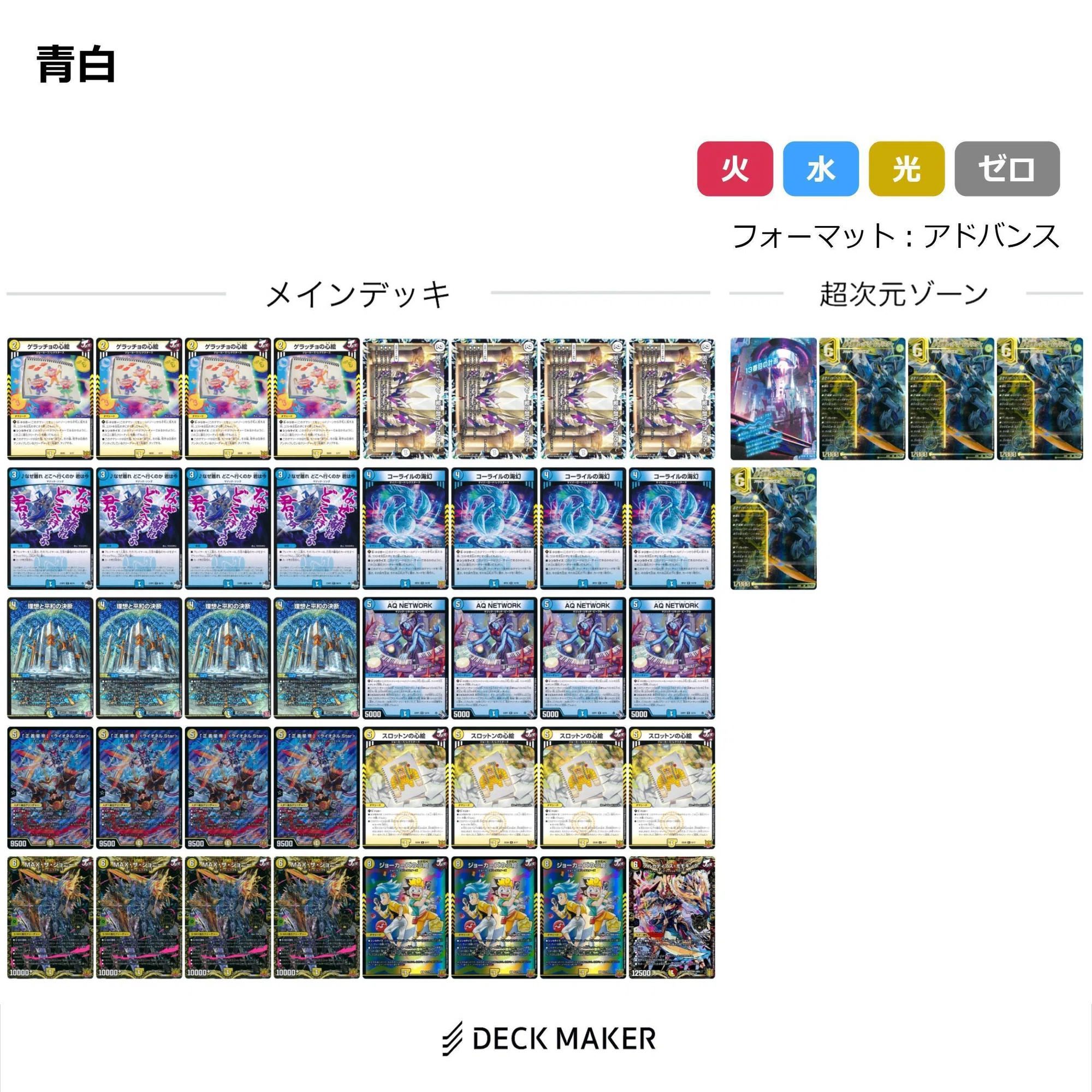 デュエルマスターズ】GP直後・環境適正◎青白ライオネル(オリジナル 