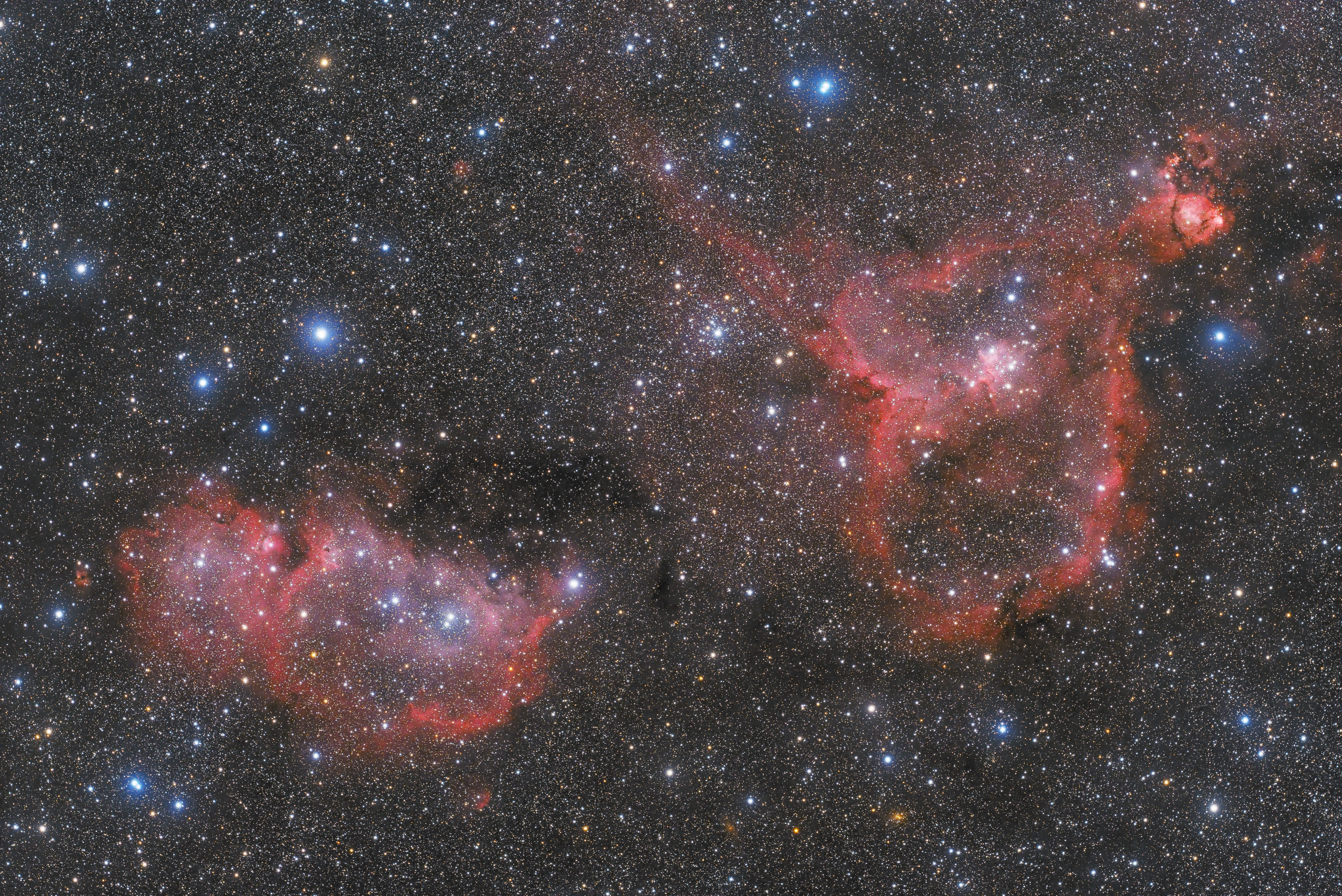 IC1848,1805 ハート&ソウル星雲｜kiy0sh