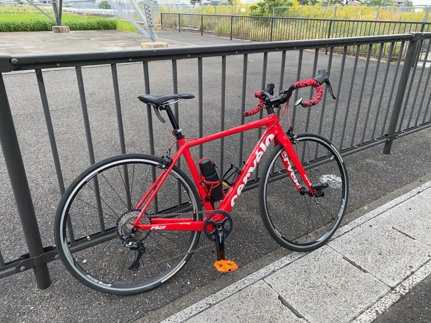 DIXNA CROSS ニーザー2ハンドルのシェイクダウンライド @ cervelo R2