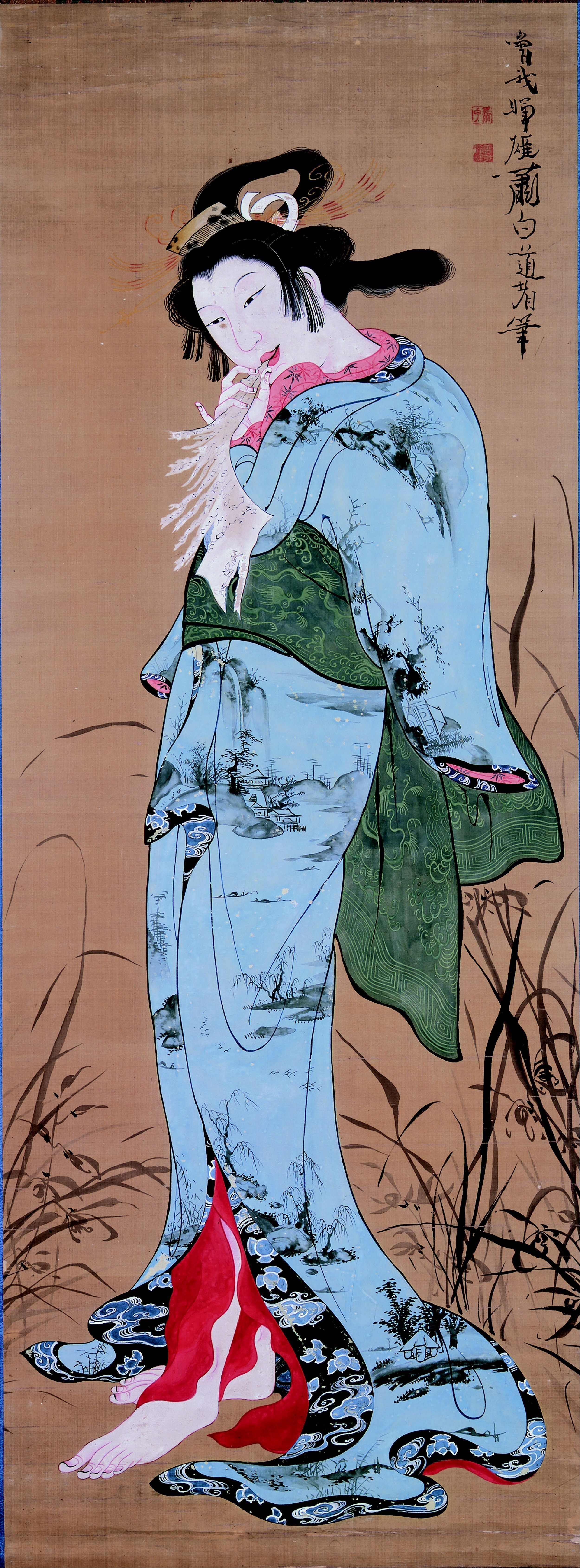 上村松園『焔（ほのお）』〜スランプを乗り越え、美人画の枠を