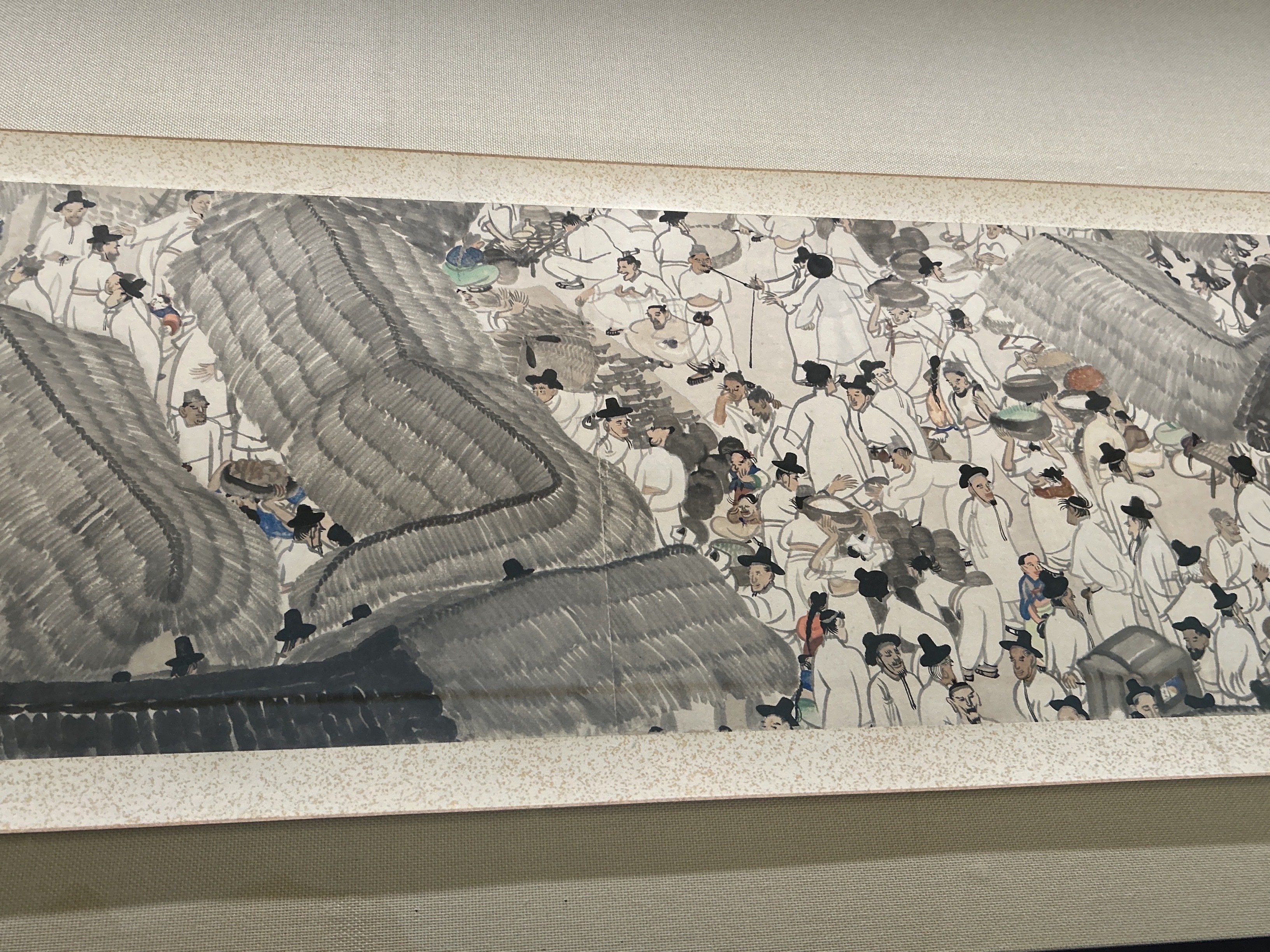 前田青邨、【湯治場　修善寺】、希少な大判額装用画集より、美品、日本人画家 前田青邨、【湯治場 修善寺】、希少な大判額装用画集より、美品