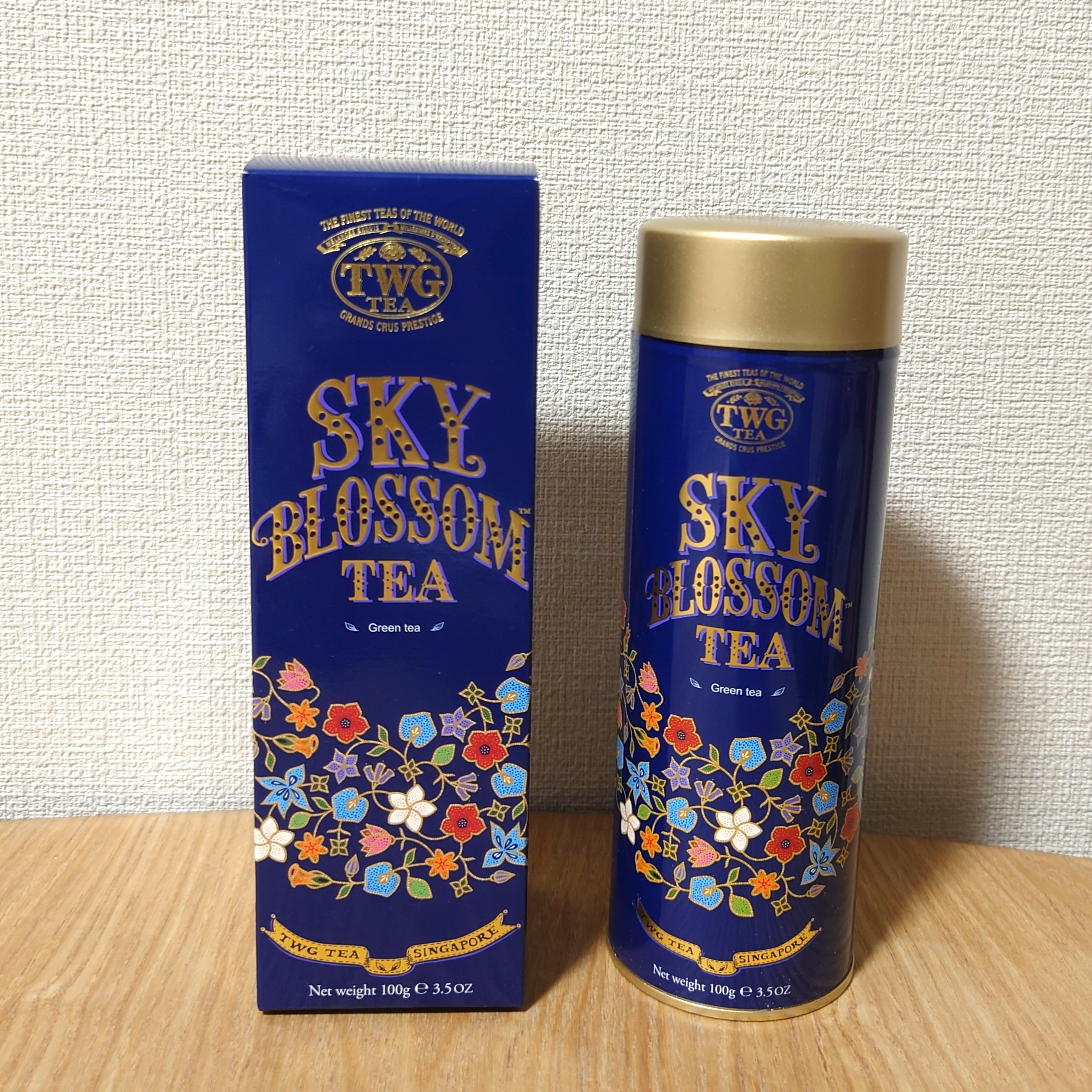 シンガポール航空機内限定TWG SKY BLOSSOM TEA 100g 2箱