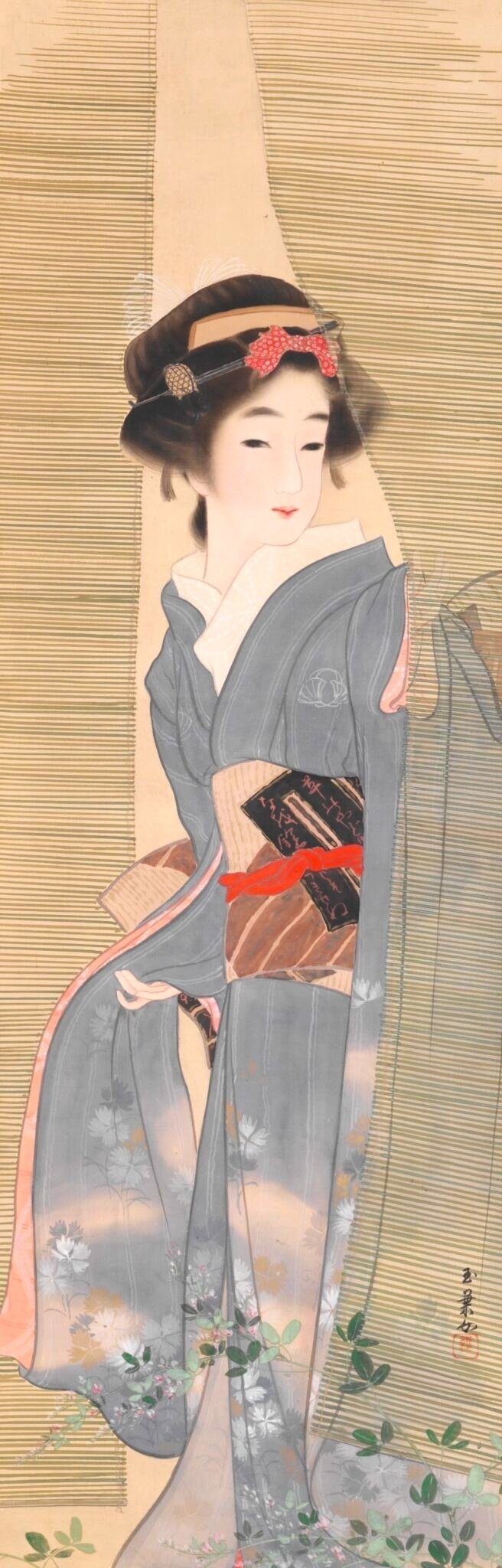 秋草美人図：栗原玉葉｜artoday - chiaki