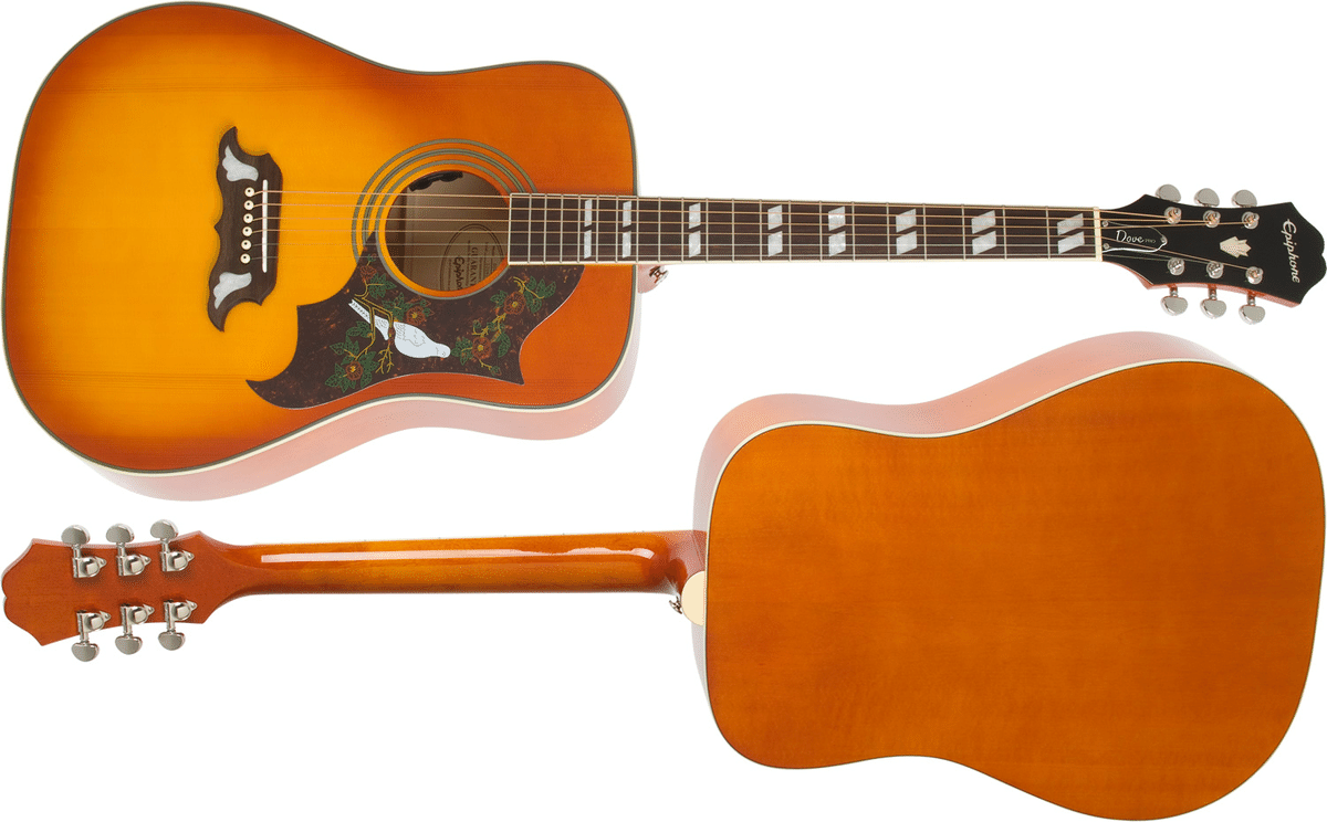 Epiphone DOVE Studio(DOVE Pro) Violinburst ダブ エレアコ