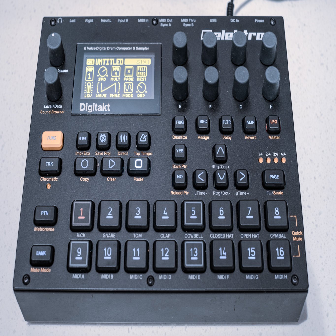 2022年)elektron Digitakt 剥か ドラムマシン＆サンプラー 
