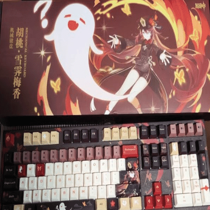 原神 胡桃（フータオ）雪晴梅香Ver.】メカニカルキーボードのレビュー