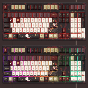 原神 胡桃（フータオ）雪晴梅香Ver.】メカニカルキーボードのレビュー