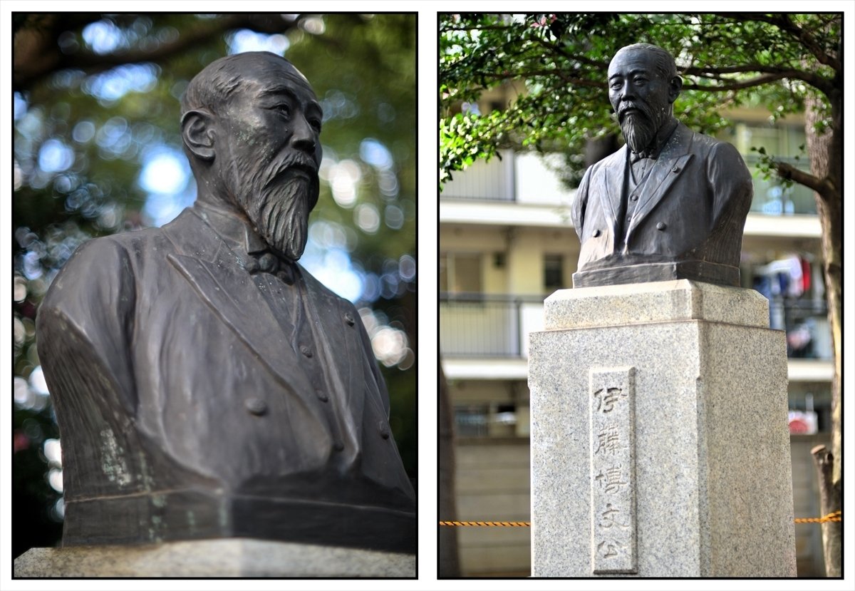 本山白雲の伊藤博文像｜大山 格