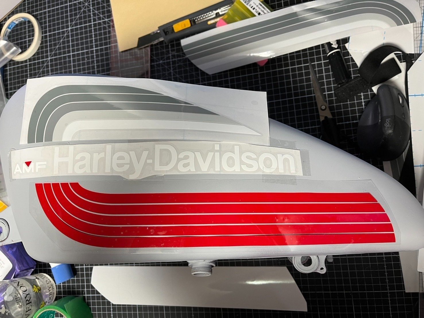 ハーレーレインボーステッカー更に追加調整してみる #目標に向かう記録
