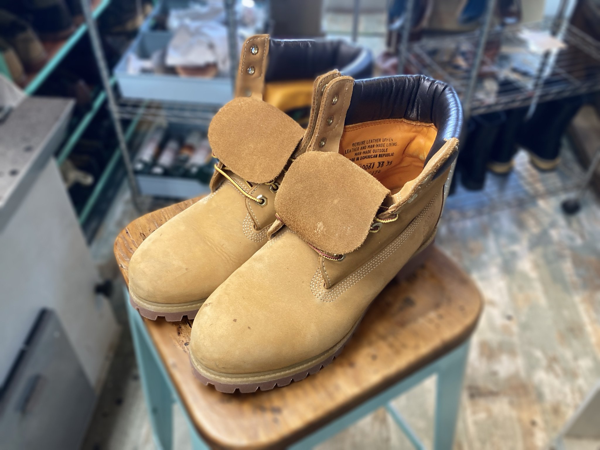 【セール】福袋/福箱ファッション通販 リグルー/再接着】ティンバーランドの剥離したソールの再接着修理｜CREA Handcrafts/roca & Repair 靴