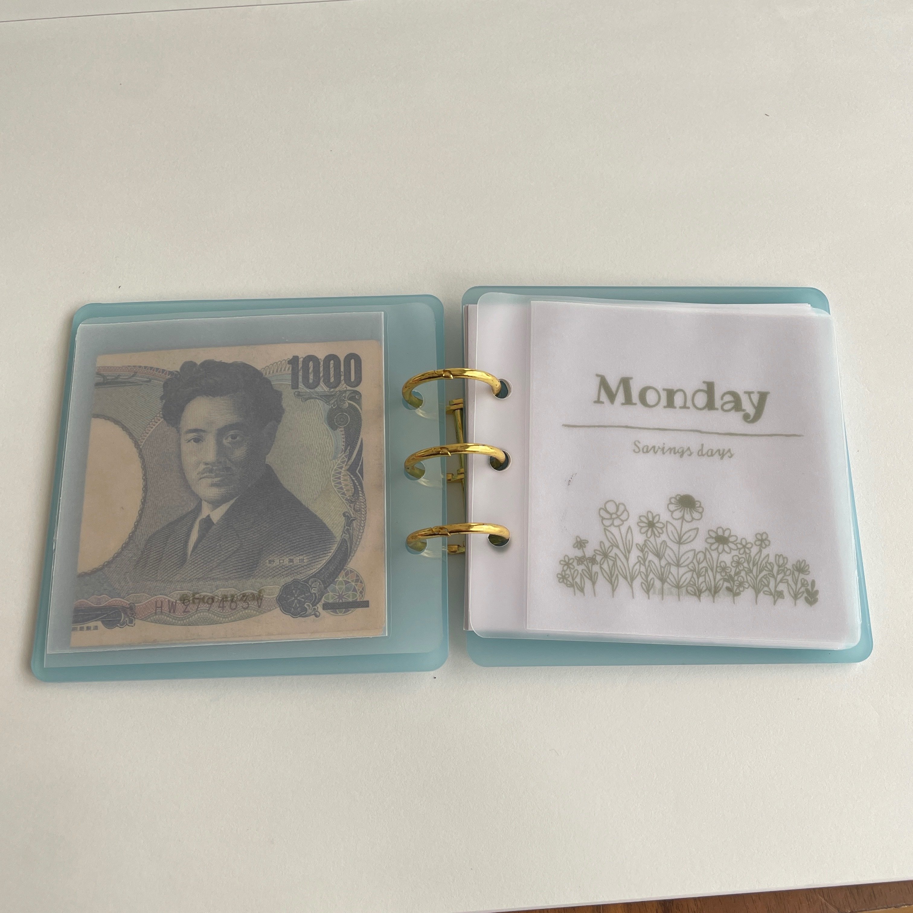 早い者勝ち　韓国　バインダー　カバー　貯金　現金管理　ピンクストライプ2 早い者勝ち 韓国 バインダー カバー 貯金 現金管理 ピンク