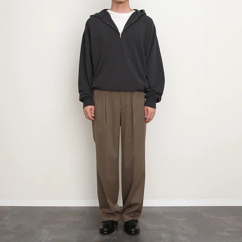 YLÈVE / COTTON FLEECE HOODIE 久しく着てないフーディーだからこそ。【2024 A/W】【YLEVE
