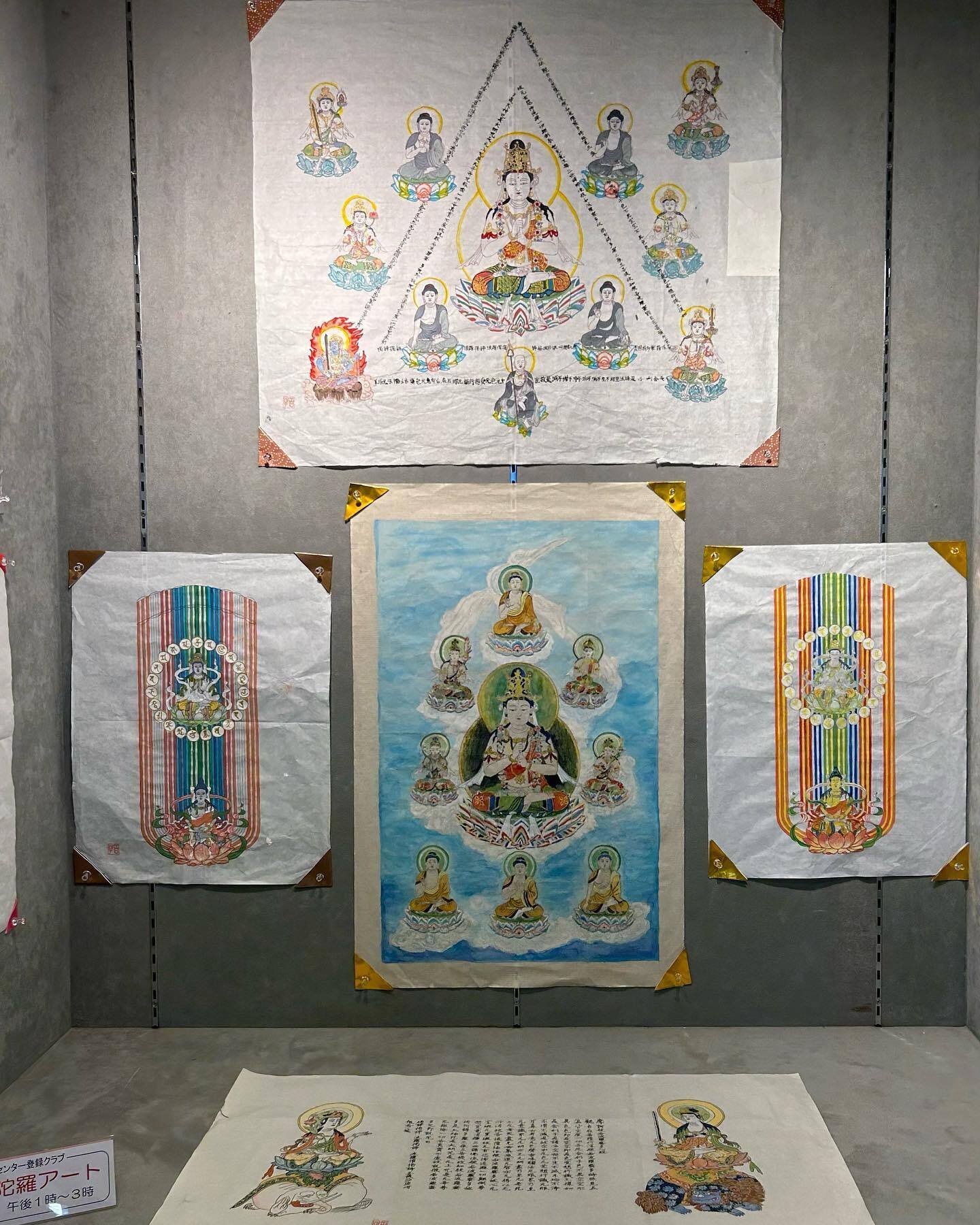 11月の展示ケース [仏画曼荼羅アート Art work at the