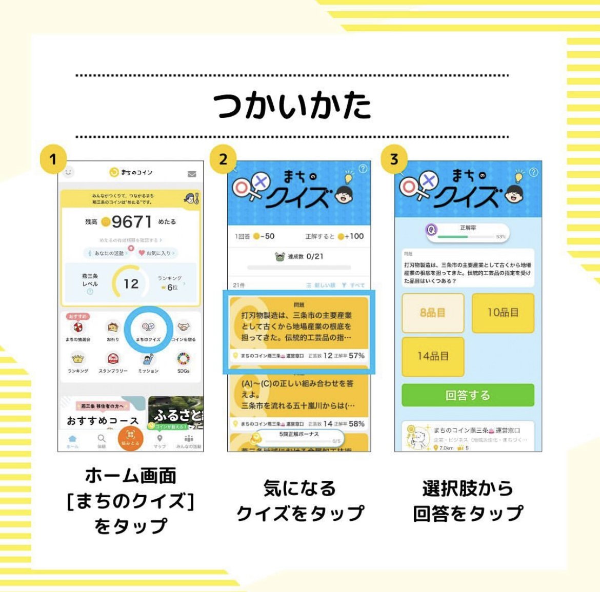まちのコイン】三条マルシェで初の取り組み！“まちのクイズ”とは｜【移住定住支援サイト】三条で暮らす。（三条市公式）
