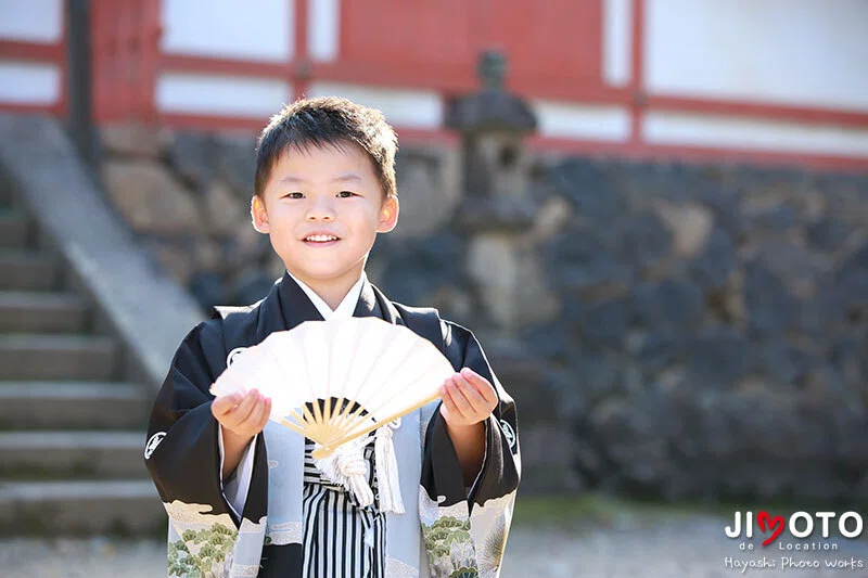 手向山八幡宮でお宮参りと七五三の出張撮影｜ハヤシフォトワークス