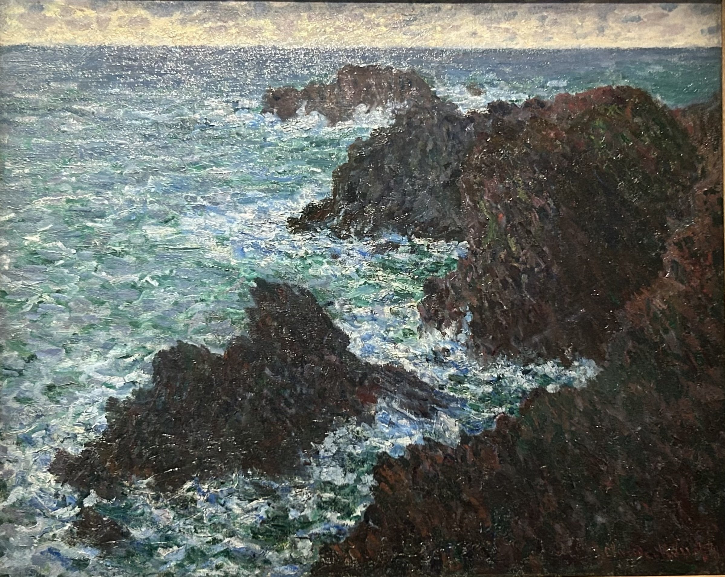子供のためのオルセー美術館(153)くだけ散る波/モネ・初めての海