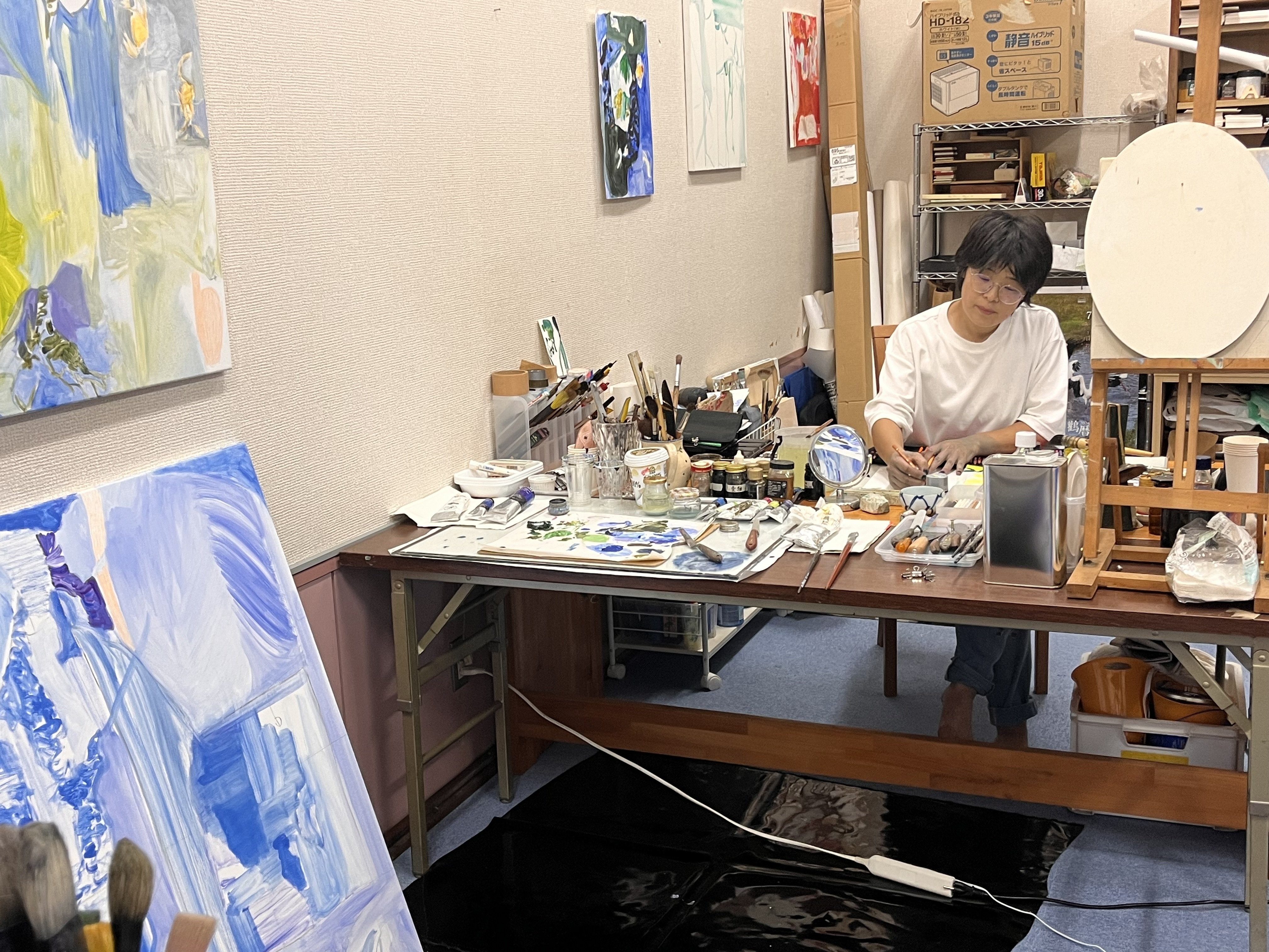 里山にて、藍のある景色を描く vol.1 ｜しゃんみゃお