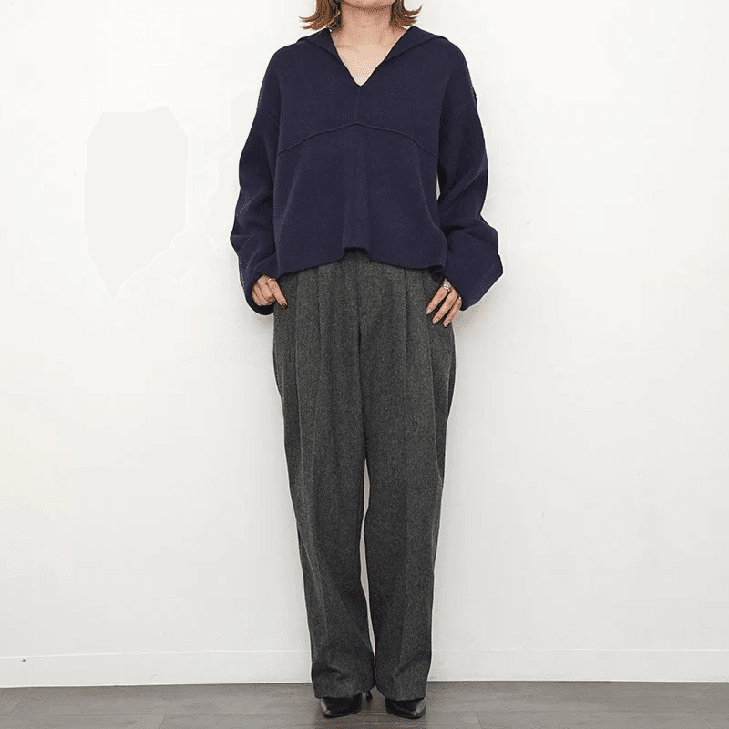 冬準備に本命ニット【YLEVE】PURE WOOL KN SAILOR COLLAR P/O｜THIRTY