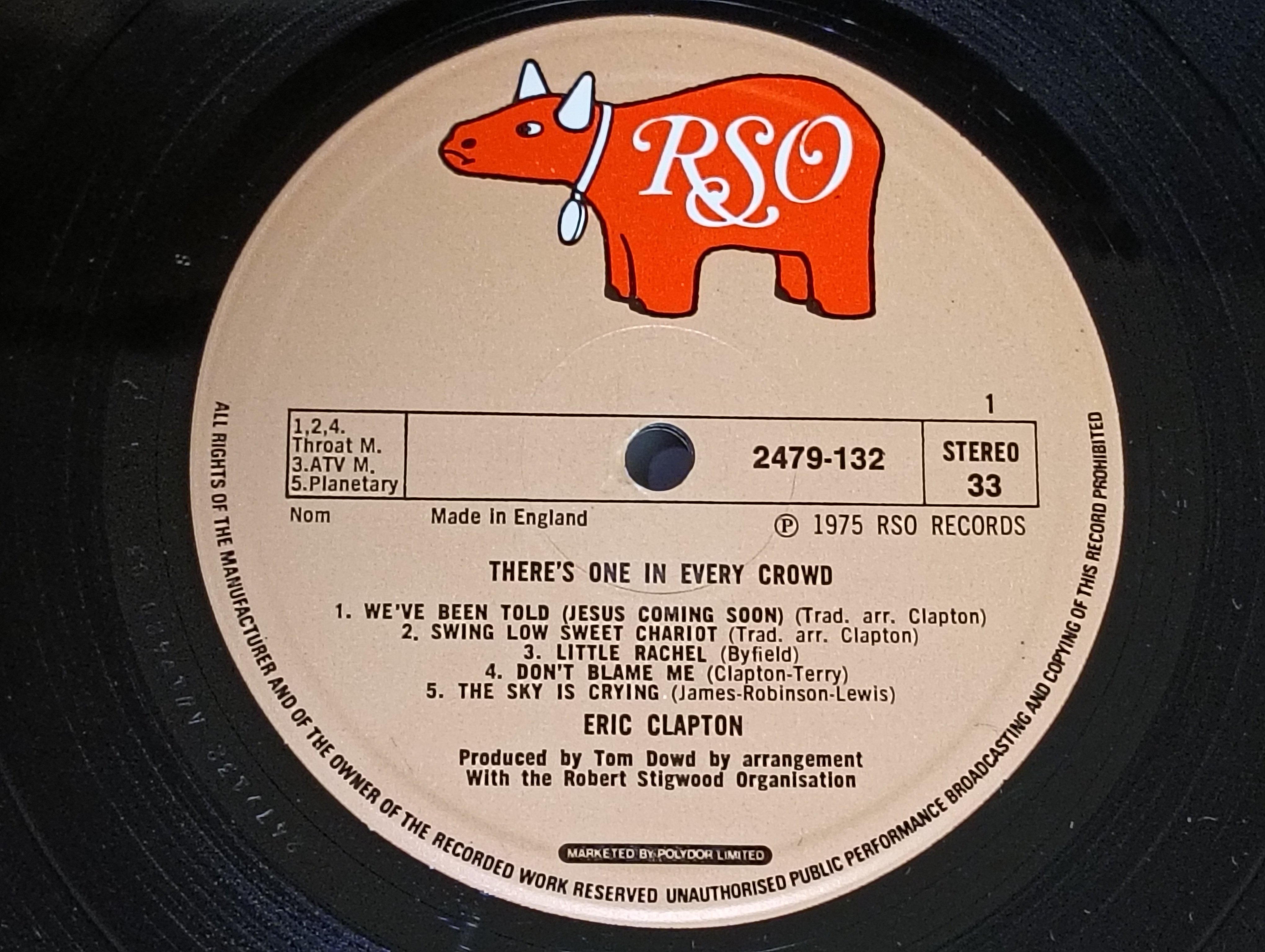 There's One in Every Crowd】(1975) Eric Clapton レゲエの陰に隠れた