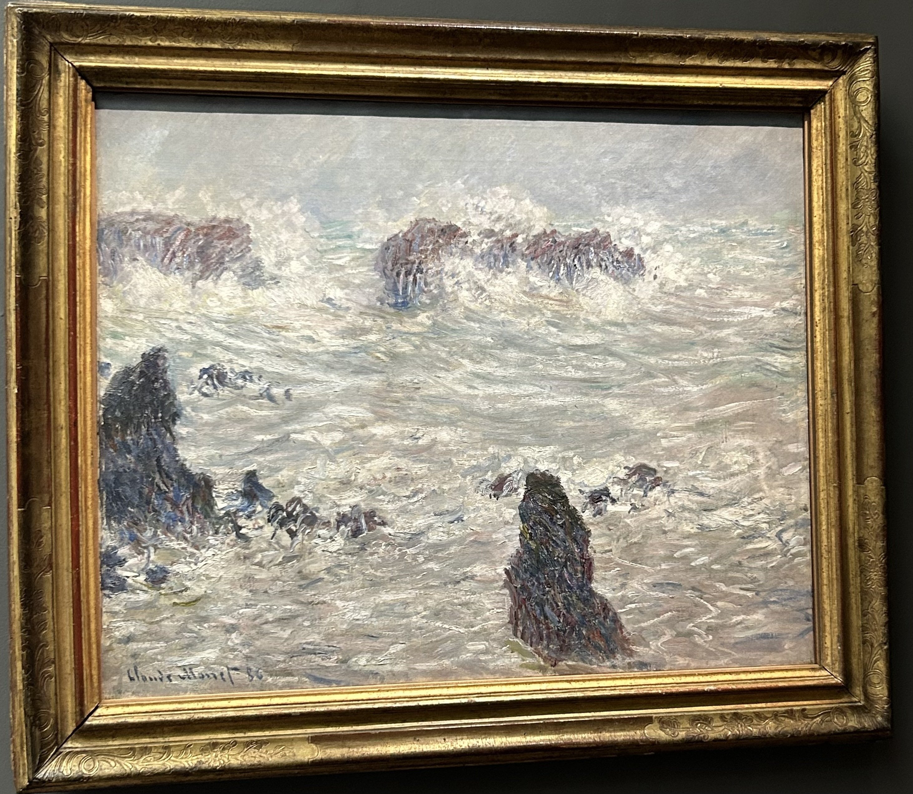 子供のためのオルセー美術館(153)くだけ散る波/モネ・初めての海を描く