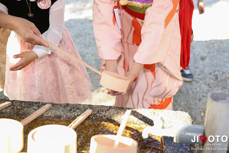 杵築神社で七五三出張撮影