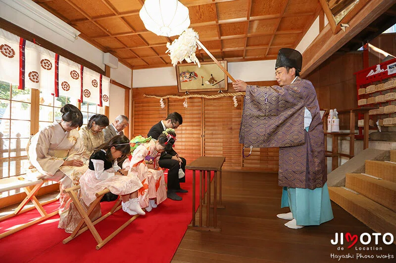 杵築神社で七五三出張撮影