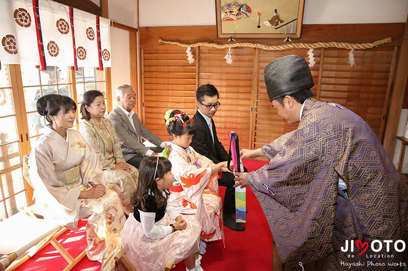 杵築神社で七五三出張撮影