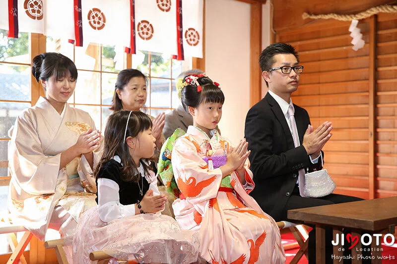 杵築神社で七五三出張撮影