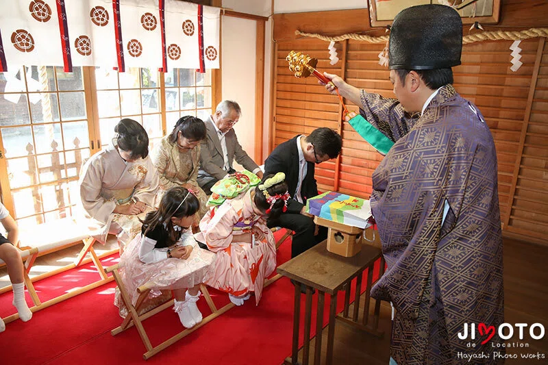 杵築神社で七五三出張撮影