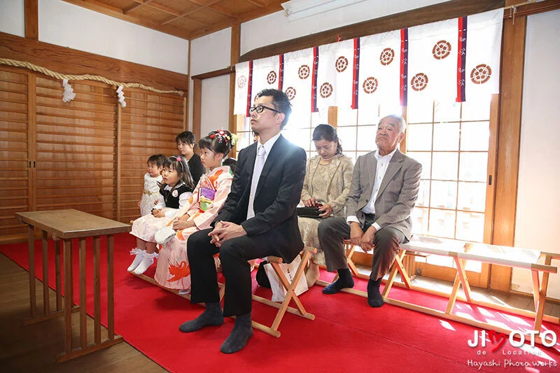 杵築神社で七五三出張撮影