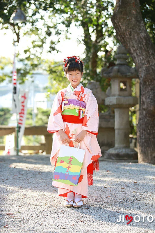 杵築神社で七五三出張撮影