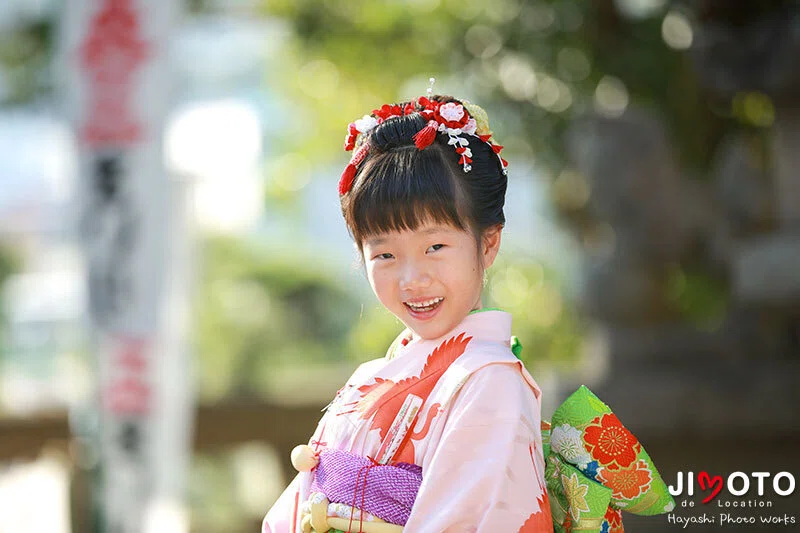 杵築神社で七五三出張撮影
