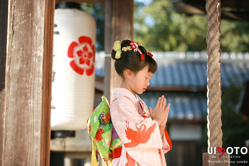 杵築神社で七五三出張撮影