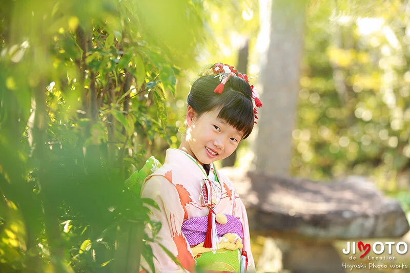 杵築神社で七五三出張撮影